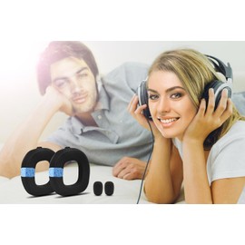 A50 Replacement Earpads for Astro A50 Gen 4, Gen 5 and A50X Only, Velvet Fabric, Made by LTYIVABHTTW, Improved Durability, with Microphone Foam | Black