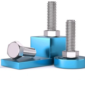 M16*25(2pcs) Hex Head Bolts Hexagon Screws, Stainless Steel 18-8 (304), Plain Finish, Fully Threaded,DIN933