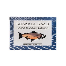 Fangst Færøsk Laks No.3 | Tinned Faroe Islands Salmon Smoked Over Beech Wood | 1 x 110g Can