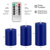 Windshell Blue Flickering Flame Candles (Blue LED Light Source), 3D