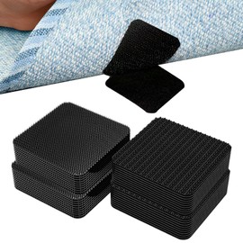 ZPSCXQ 24Pcs Rug to Carpet Gripper, Rug Gripper for Carpeted Floor, Invisible and Traceless Anti Slip Foot Pad Fixing Sticker Suitable for Carpeted Floor Stair Sofa Cushion Car Boot Liners