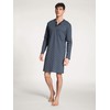 CALIDA Relax Streamline Men's 100% Cotton Button Down Nightdress, Dark