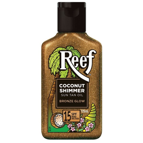 Reef Coconut Shimmer Sun Tan Oil (Bronze Glow) SPF 15 125ml
