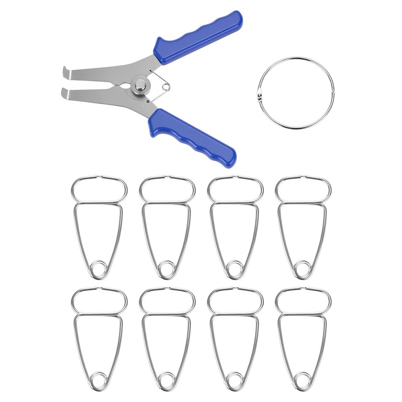 QWORK Miter Spring Clamps Kit, Includes 8 Miter Clamps &