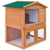 vidaXL Outdoor Rabbit Hutch Small Animal House Pet Cage 3
