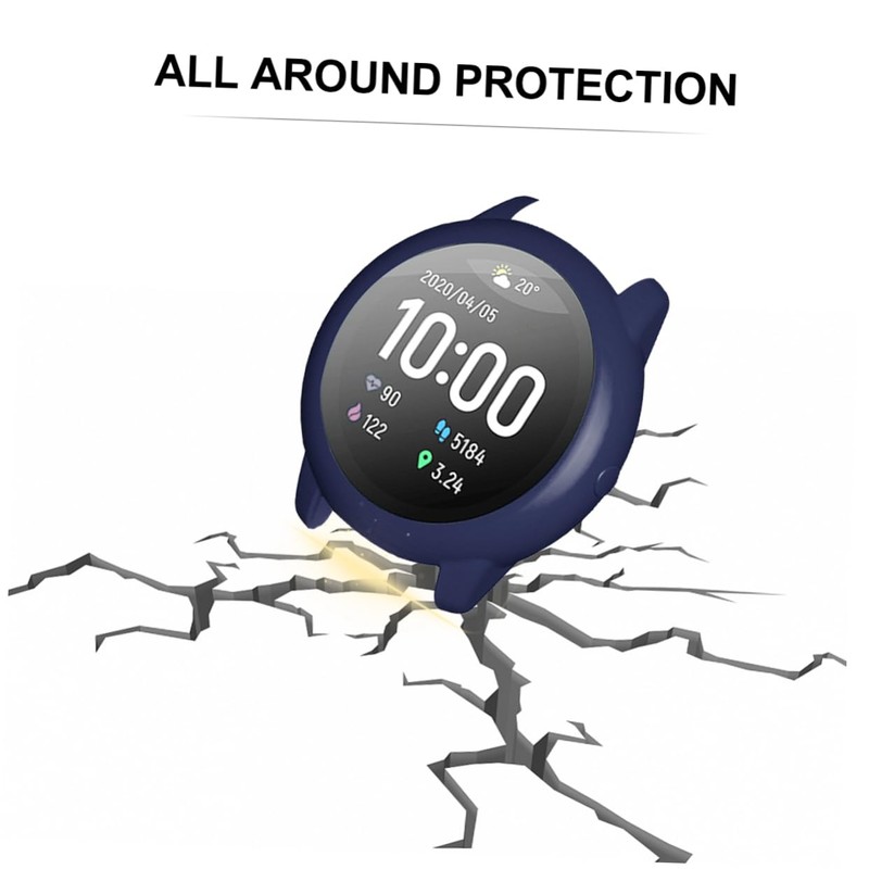 jojofuny 2pcs Watch Case Multi Protective Cover for Solar Smartwatch