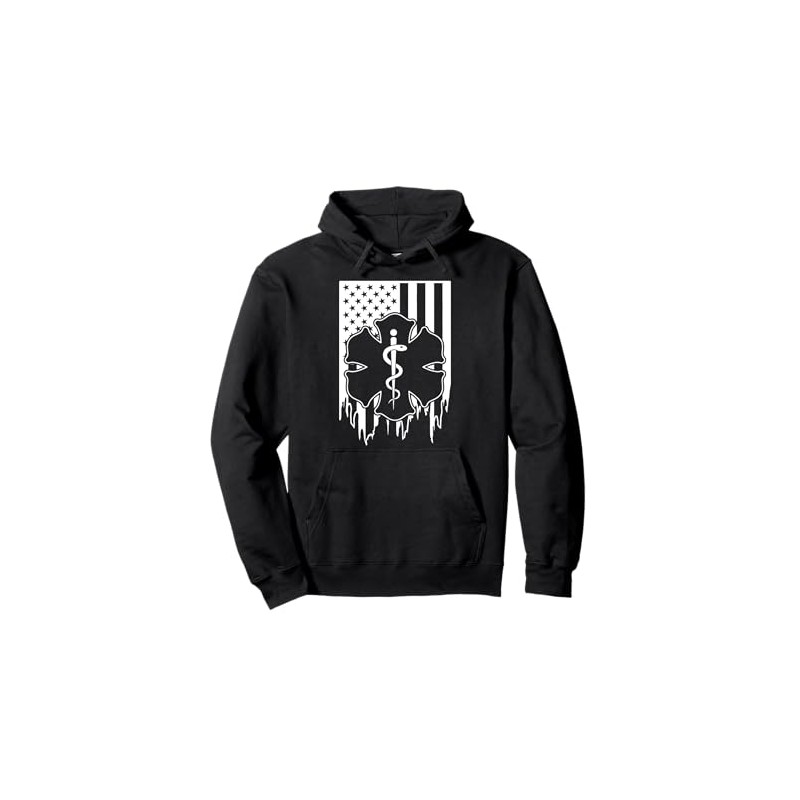 EMS USA Flag EMS Pullover Hoodie