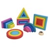 Baby Blocks Stacking Puzzle Set Colorful Wooden Building Blocks Educational