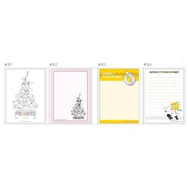 Sunstar Stationery S2844435 Snoopy Memo, Book Type, 75th Anniversary Pyramid