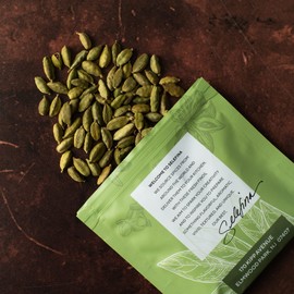 Selefina Spices, Cardamom Green Pods, Whole, 1.3oz pouch: Fresh from Guatemala and Full of Flavor