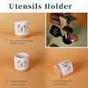 LEETOYI Kitchen Utensil Holder For Countertop, Ceramic Utensil Crock for