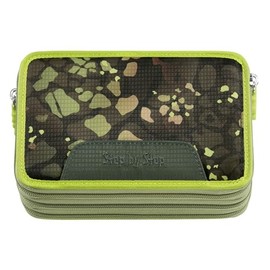 Step by Step Dino Torex XXL Pencil Case 43 Pieces Green Dino Design with Writing Utensils Pre-loaded for Boys from 1st Grade