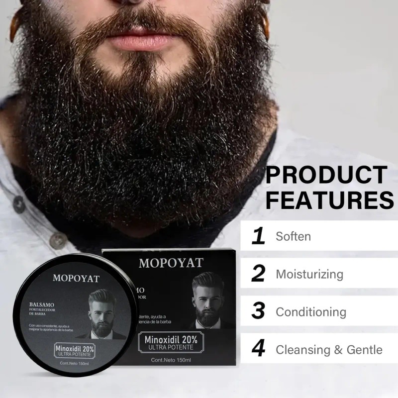 3pcs Balsamo Para Crecer La Barba Al 20%