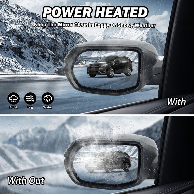 MOFOAP Driver Side Mirror For 2017-2022 Honda CRV Mirrors with