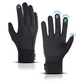 Lerway Motorcycle Gloves, Winter, Waterproof, Cold Protection, Men's, Cycle Gloves, Winter Bike Gloves, Smartphone Compatible, Bicycle Gloves, Women's, Waterproof, Bicycle Gloves, Road Bike, Gloves,