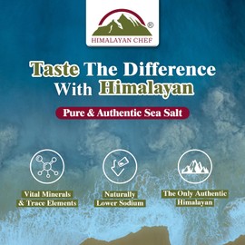 Himalayan Chef Himalayan Chef Sea Salt, Coarse Grains, 48 Ounce Resealable Bag – All Natural and Hand Harvested Unrefined Salt, Gluten Free, Non-GMO Seasoned Salt