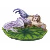 Ebros Starry Night Lavender Fairy Sleeping On Lily Pad Soap