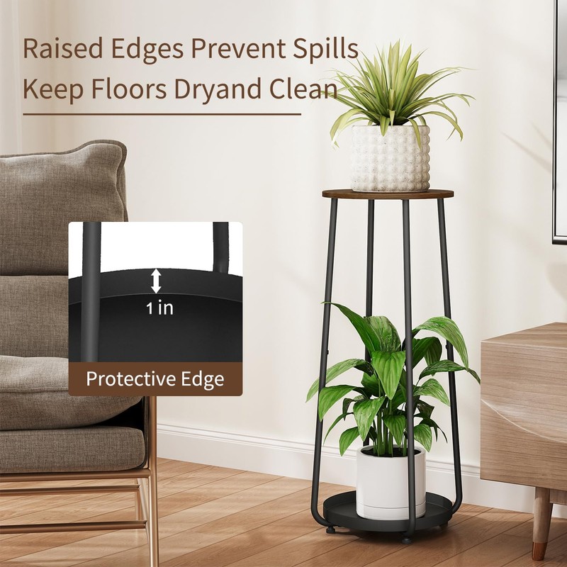 YINMIT 2 Tier Plant Stand Indoor, 30" Tall Plant Stands,