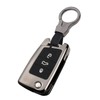 Sucxyor Compatible with Volkswagen Key Cover VW Golf, Metallic color