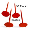 NsyStake 10 Pack Orange Survey Stake Survey Markers Property Yard