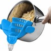Clip-On Silicone Pot Strainer for Pasta & Vegetables – Flexible