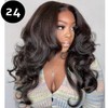 Enivuoso Body Wavy Black V Part Wig Upgrade U Part