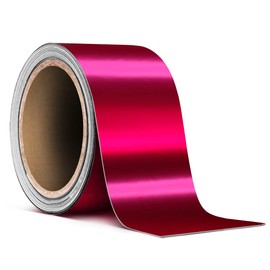 VViViD Satin Chrome Pink Air-Release Adhesive Vinyl Pinstripe Tape Roll (2 Inch x 20ft)