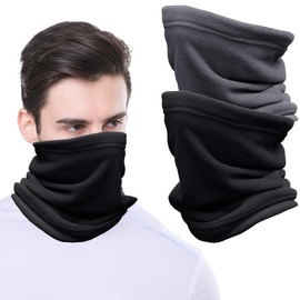SIVZUMO Winter Loop Scarf Men & Women, Fleece Tube Scarf, Neck Warmer, Windproof, Ski Mask, Warmer for Outdoor Skiing, Motorcycle, Running, Cycling