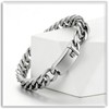 Xusamss Mens Cuban Link Chain Bracelet Thick Link Design Stainless
