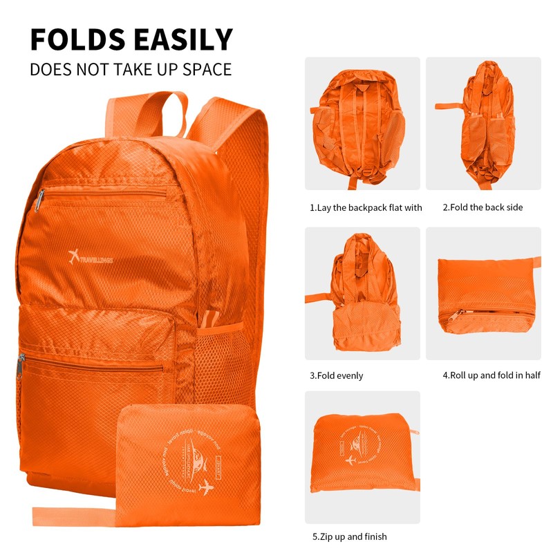 Lightweight Foldable Backpack Small Waterproof Hiking Backpack Durable Packable Backpack