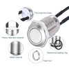 RUNCCI-YUN 5 pieces button 12 V, mini button, locking push