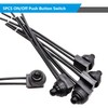 mxuteuk 5pcs 12V RV Waterproof Push Button Switch Black ON/Off