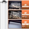 FixHaven T5 UVB 10.0 Reptile Light Fixture Combo Kit (12Inch)