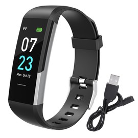 T10 Silicone Watchband Touching Control Smart Bracelet Intelligent Heart Rate Sports Watch for Running Swimming Cycling