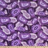 Hoffman Digital Geode & Ink Agate Amethyst, Fabric by The