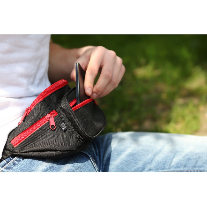 Brandit Waist Belt Bag Bum Bag Hip Shoulder Bag, Black,