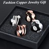 Cigmag 4PCS Copper Rings for Women Magnetic Rings Strong Magnets