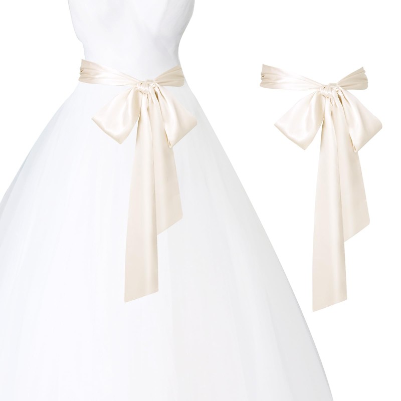 obmwang Wedding Satin Sash Belt for Special Occasion Dress Bridal