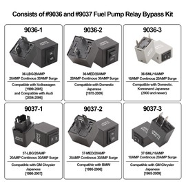 Weasch 9038 Relay Bypass Switch, Relay Tester, Fuel Pump Relay Bypass Switch Kit, Pack of 6 (1)