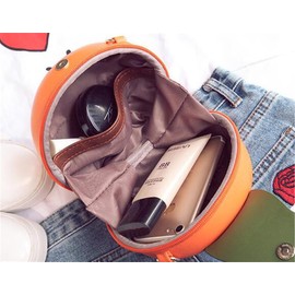 Huimei Women's Shoulder Bag, Crossbody Shoulder Bag, Crossbody Bag, Crossbody Bag, Orange, PU Leather, Chain Strap, Cute, Casual, Handbag, Popular, School Commute, Fashionable,, orange