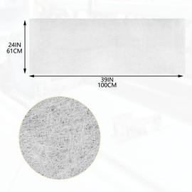 Caliwill Fiberglass Mat 1.5 Oz 1.09 Yards X 12"" Wide Glass Fiber Mat Chopped Strand Mat Tape Compound Material, White