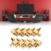 10pcs RCA Right Angle Adapter Male to Female Copper Gold