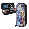 Doragonboru Pen Case, Large Capacity, Pencil Case, Multi-functional, Stylish, Leather,