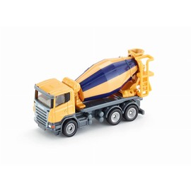siku 1896, Cement Mixer, Construction site vehicle, 1:87, Metal/Plastic, Rotating drum, Orange/Blue