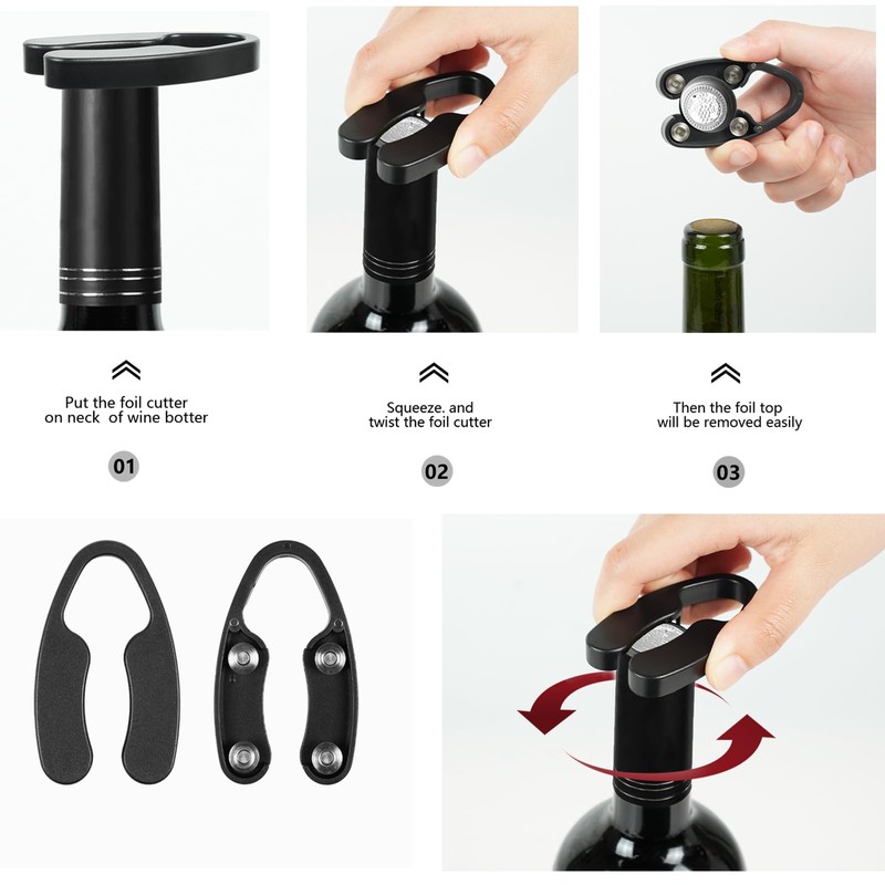 Wine Air Pressure Pump Bottle Opener Set,Simple Wine Pump Cork