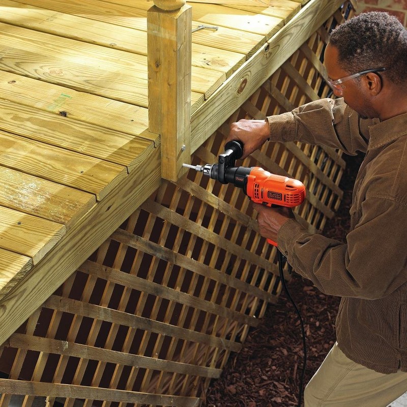 BLACK+DECKER 7.0 Amp 1/2 in. Electric Drill/Driver Kit (DR560) ,