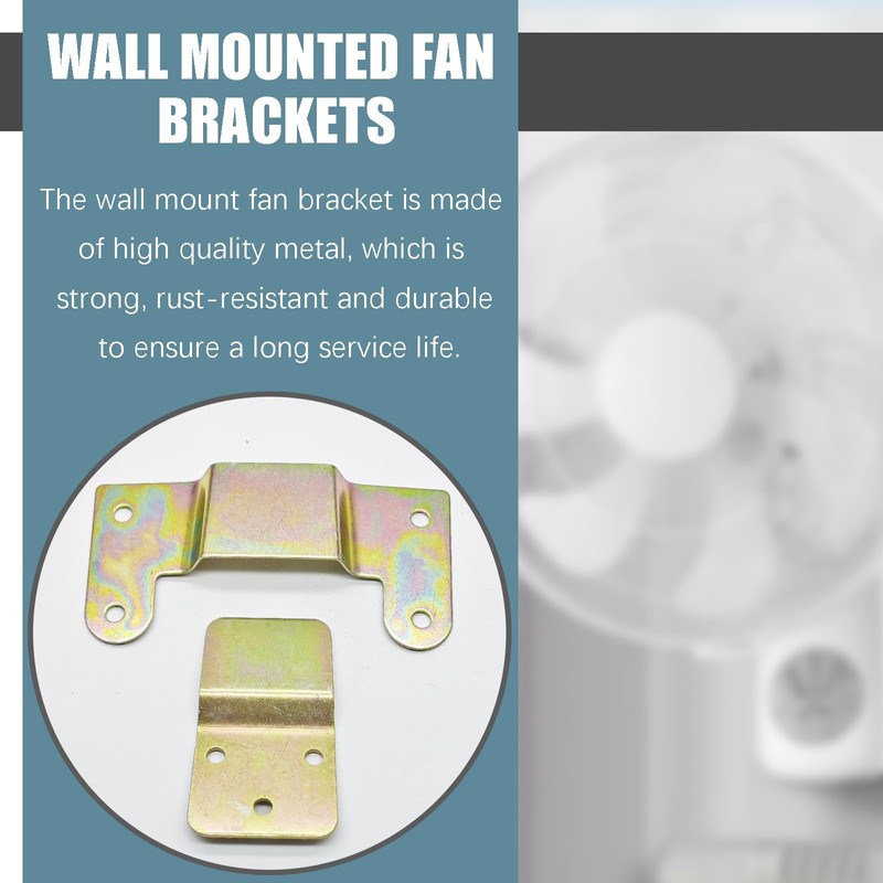 1 Set of Wall Fan Mounting Brackets, Heavy Duty Wall