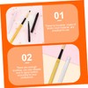 Baluue 6pcs Lip Brush with Covers Portable Makeup Applicators for