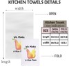 MNIGIU Food Quotes Kitchen Towel Funny Foodie Inspired Gift We