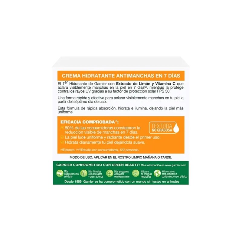 Vitamina C Concentrado Serum Suero crema Hidratante Garnier